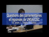 Questions des parlementaires et réponses UNSA/CGC