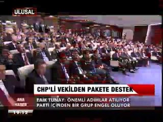 CHP'Lİ VEKİLDEN PAKETE DESTEK