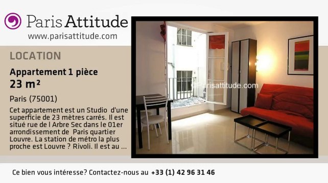 Appartement Studio à louer - Louvre, Paris - Ref. 2629
