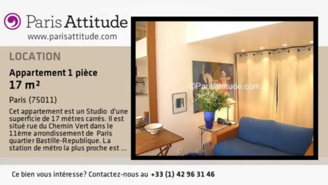 Appartement Studio à louer - Parmentier, Paris - Ref. 3384