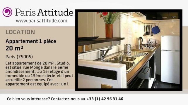 Appartement Studio à louer - Place Monge, Paris - Ref. 6920