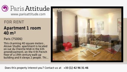 Alcove Studio Apartment for rent - Jardin du Luxembourg, Paris - Ref. 6860