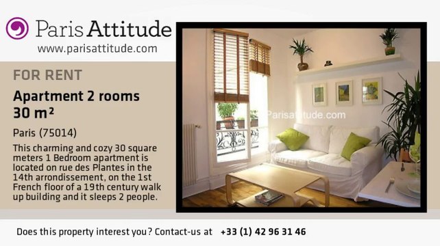 1 Bedroom Apartment for rent - Alésia, Paris - Ref. 2635