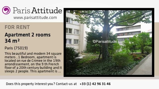1 Bedroom Apartment for rent - Buttes Chaumont, Paris - Ref. 7501