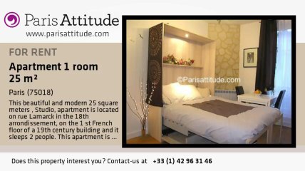 Studio Apartment for rent - Sacré Cœur, Paris - Ref. 5399