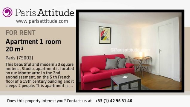 Studio Apartment for rent - Montorgueil, Paris - Ref. 7650