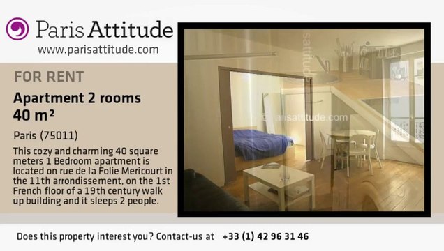 1 Bedroom Apartment for rent - Parmentier, Paris - Ref. 3298