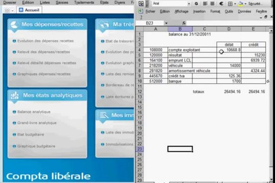 Comptable Bruxelles - solde initiaux ciel compta libérale.