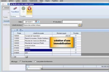 Comptable fiscaliste - la saisie des immobilisations ciel compta libérale.