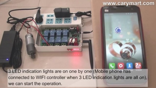Voltage Output 30amp High Power Smart Handset WIFI Controller for DC Motor Rotation(Android System)