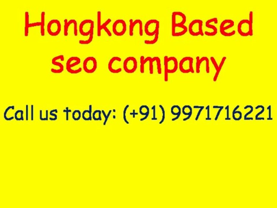 Affordable SEO Services Hongkong  Video - Guaranteed Page 1 Rankings|Call:(+91)-9971716221
