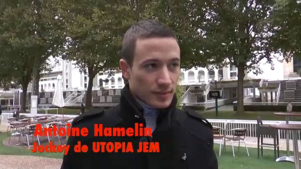 Interview d'Antoine Hamelin, jockey de UTOPIA JEM