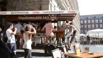 Relaxing in Plaza Mayor