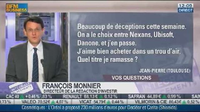 Les Réponses de François Monnier aux questions des auditeurs, dans Intégrale Placements - 18/10