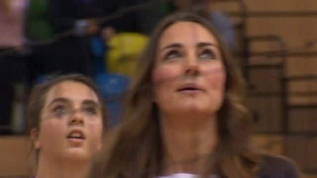 Duchess of Cambridge shows off volleyball skills