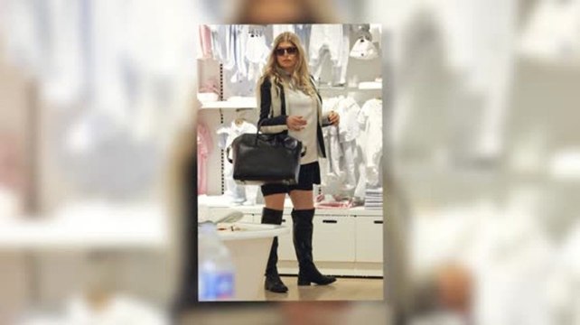 Fergie Rocks Thigh-High Boots on Shopping Trip For Son Axl