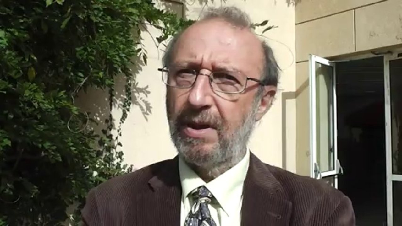 André Cicolella, Président du Réseau Environnement Santé, lors d'un colloque organisé par la Région Rhône-Alpes sur chimie, santé, environnement