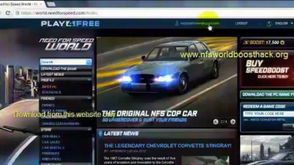 Need For Speed World Boost Hack and More Visit My Site and Download for Free