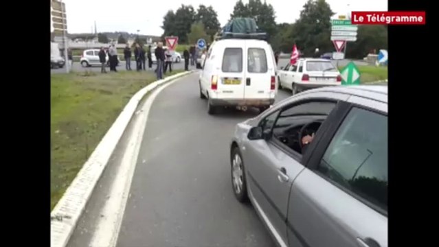 Le Relecq-Kerhuon (29). Les salariés de Gad bloquent un accès au pont de l'Iroise