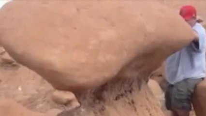 Boy Scout Leaders Destroy Millions-Year-Old Rock Formation