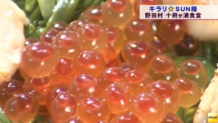 20131015　海鮮ラーメンが自慢の野田村の十府ヶ浦食堂を取材しました。(岩手)
