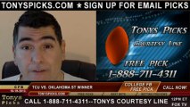 Oklahoma St Cowboys vs. TCU Horned Frogs Pick Prediction NCAA College Football Odds Preview 10-19-2013