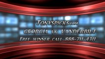 Vanderbilt Commodores vs. Georgia Bulldogs Pick Prediction NCAA College Football Odds Preview 10-19-2013
