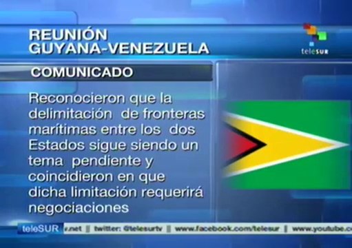 Se reúnen cancilleres de Venezuela y Guyana