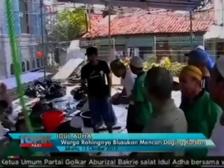 Rohingyas in Streets Blusukan Jakarta Finding Meat Sacrifice [October 16th 2013]