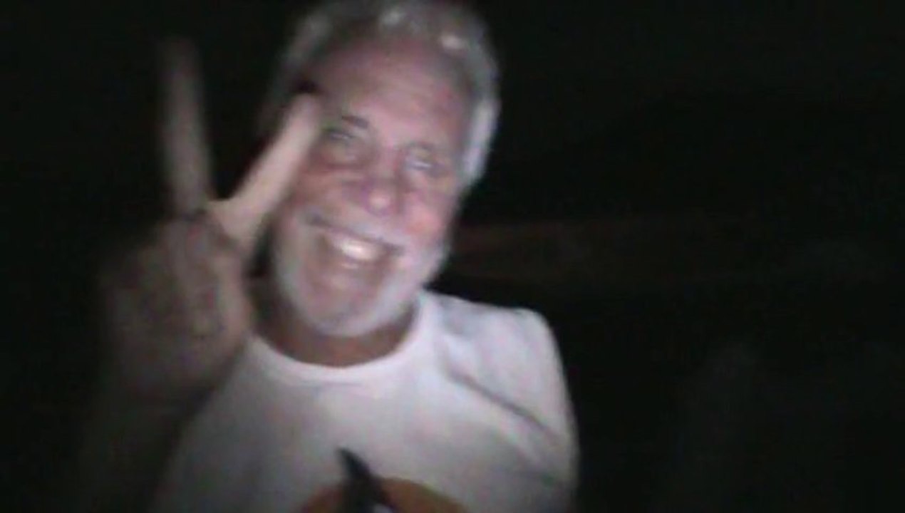 Sailing on the catamaran at night