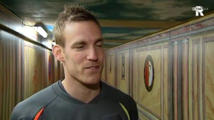 02-02-11 Soren Larsen na zijn eerste training