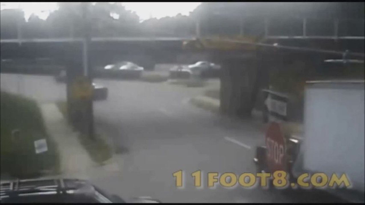 Your truck is too high! FAIL... Bridge crash compilation