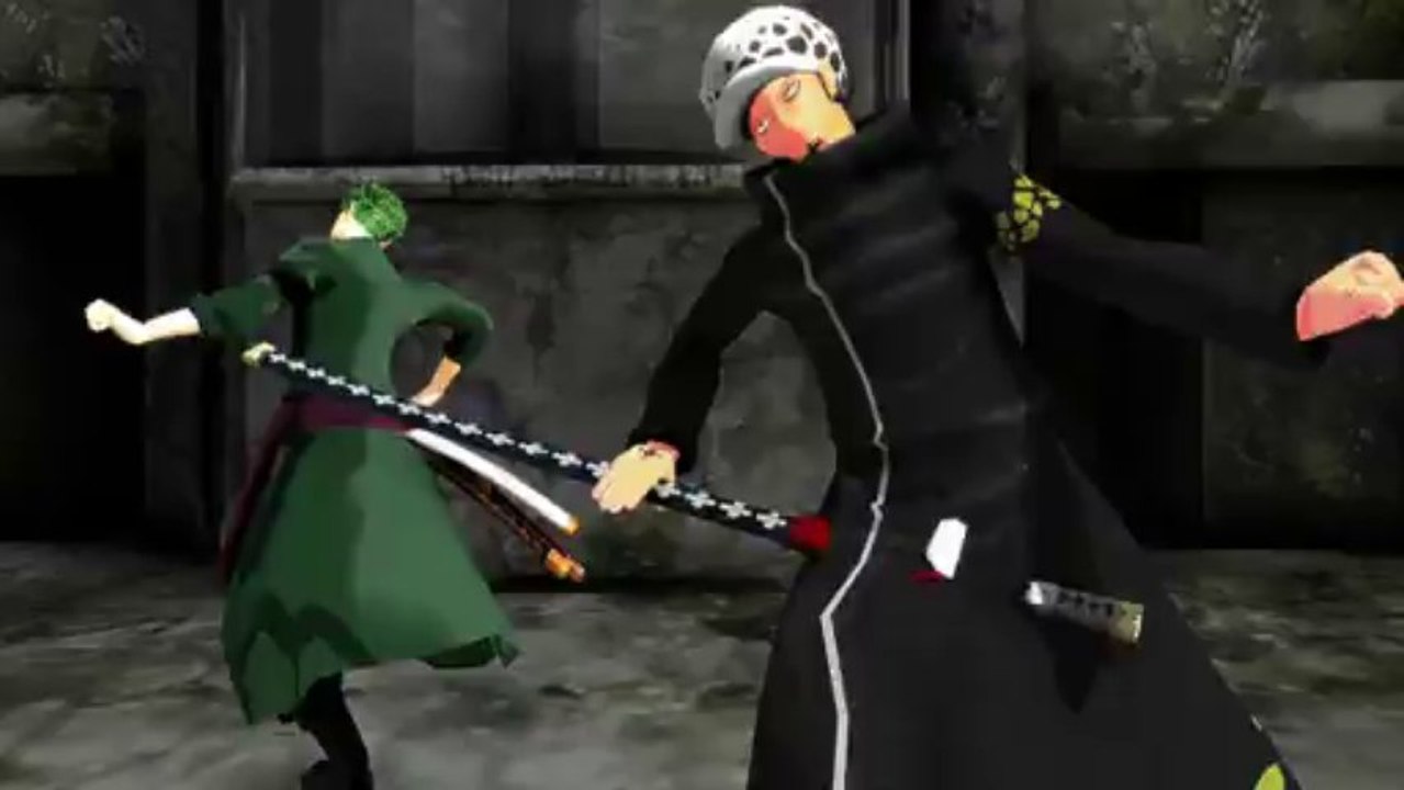 【MMD】BAD!APPLE!!をゾロ様とロー様に【HYBRID】で踊ってもらっちゃったん！_v02