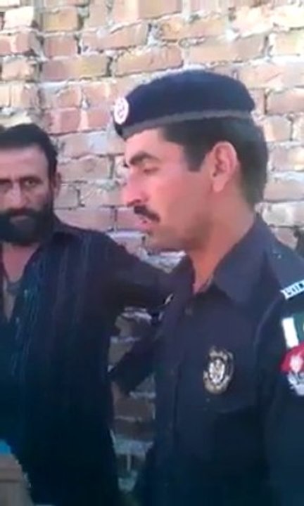 Police man doing shameful act