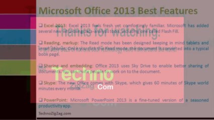 Exclusive Microsoft Office 2013 Best Features