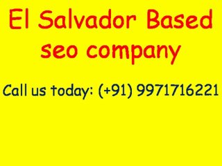 SEO Services in  El Salvador, Video - Guaranteed Page 1 Rankings|Call:(+91)-9971716221