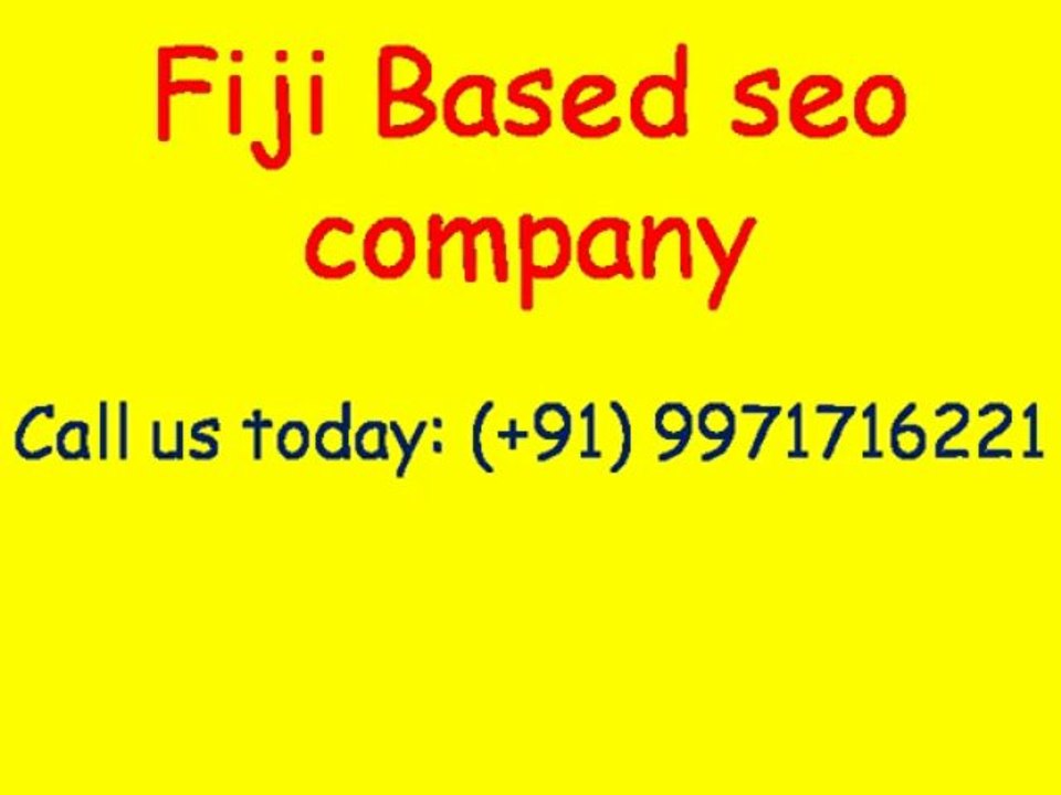 SEO Services in Fiji | Video - Guaranteed Page 1 Rankings | Call:(+91)-9971716221