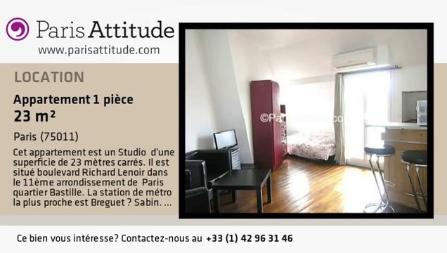 Appartement Studio à louer - Bastille, Paris - Ref. 3716
