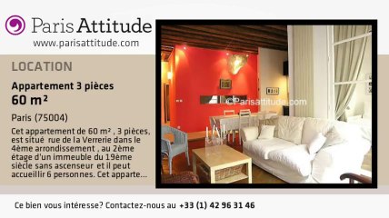 Appartement 2 Chambres à louer - Hôtel de Ville, Paris - Ref. 8387