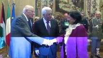 Roma - Napolitano con il Presidente Mahmūd Abbās (18.10.13)