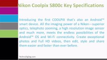 Nikon Coolpix S800c Key Specifications