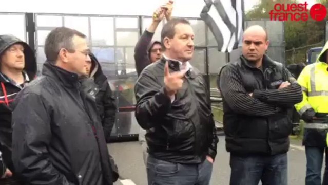 Thierry Merret, collectif pour l'emploi - Manifestation contre l'écotaxe