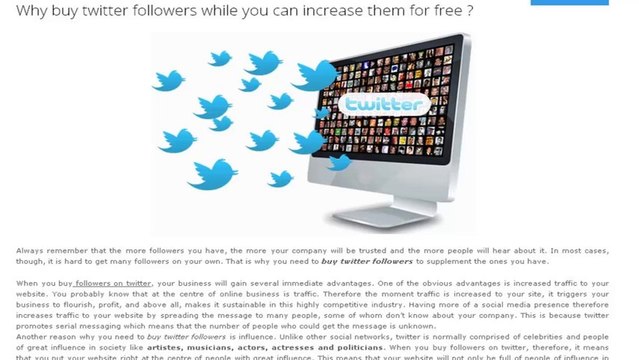 Buy 1000 Twitter followers for $ 2