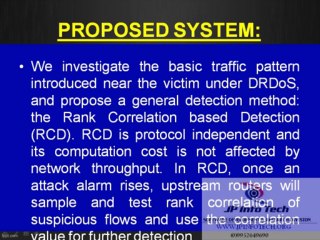 A Rank Correlation Based Detection against Distributed Reflection DoS Attacks.