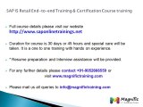 SAP IS Retail End-to-end Training & Certification Course training