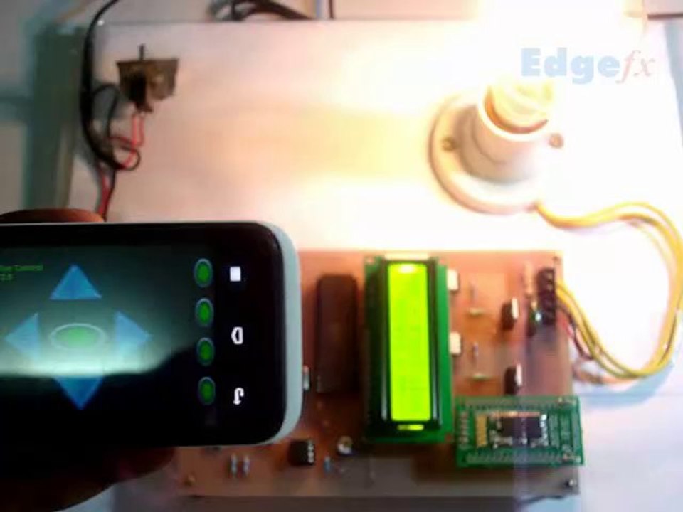 Remote AC Power Control by Android Application with LCD Display