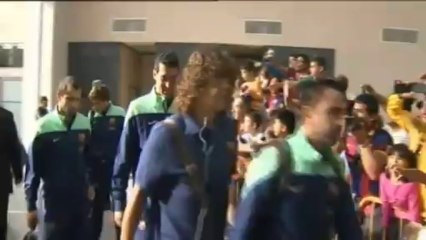 La expedición del Barça llega a Pamplona para enfrentar al Osasuna