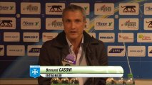 Conférence de presse AJ Auxerre - US Créteil (1-1) : Bernard  CASONI (AJA) - Jean-Luc VASSEUR (USCL) - 2013/2014