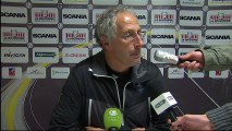 Conférence de presse Angers SCO - Chamois Niortais (2-0) : Stéphane MOULIN (SCO) - Pascal GASTIEN (NIORT) - 2013/2014