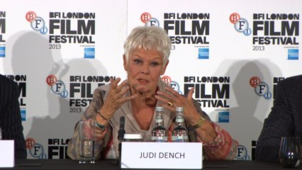 Dame Judi Dench On Red Carpet And Talking About Her New Film